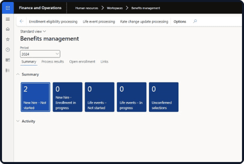 Human resources dashboard preview